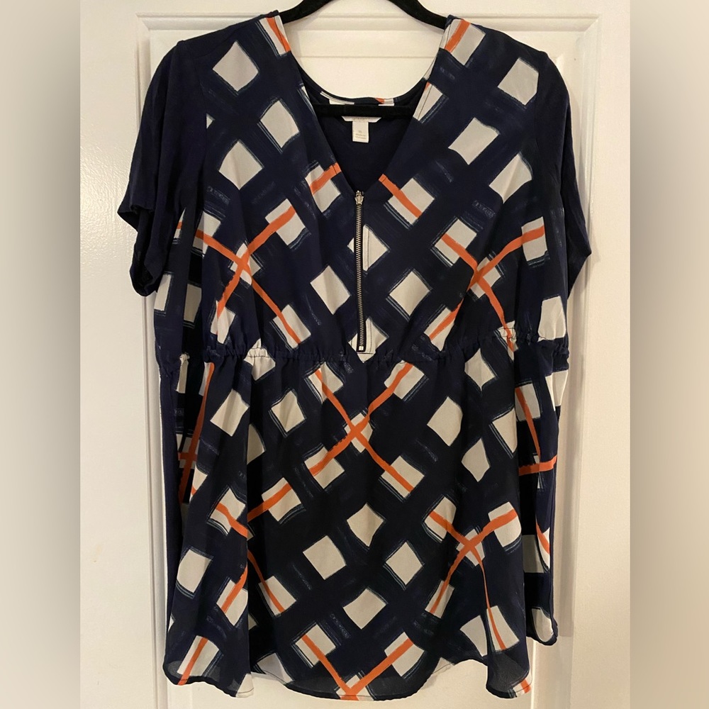 Short Sleeved Maternity Blouse